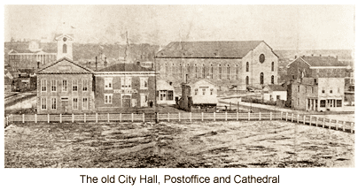 Old City Hall, Postoffice and Cathedral