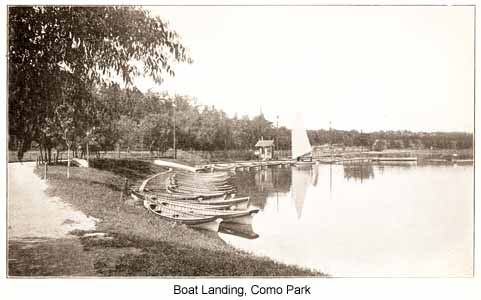 Boat landing, Como Park