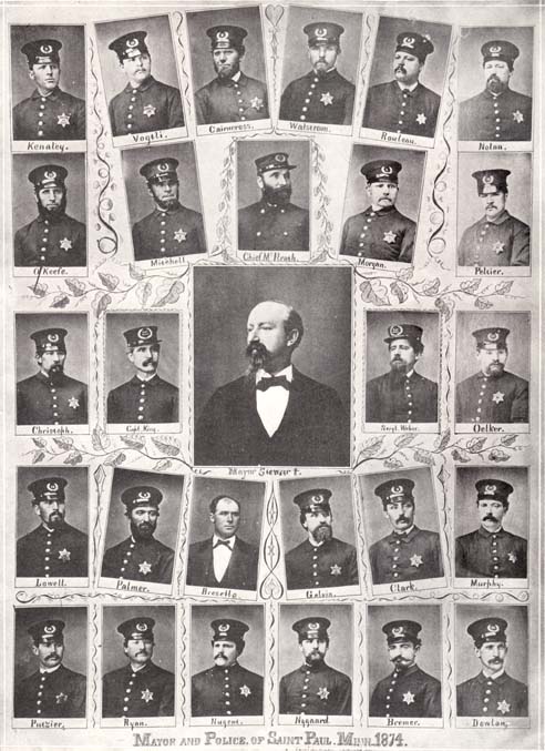 Photo of Mayor and Police 1874