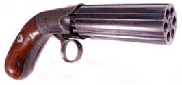 Navy Pepper-Box Style Muzzle-Loading Cap & Ball Revolver; Circa 1882