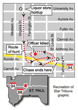 Map of events